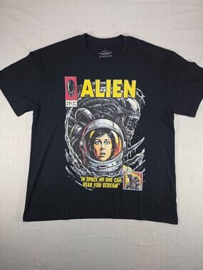 Alien Movie Xenomorph Ripley Graphic T-Shirt Black Unisex Multiple Sizes New